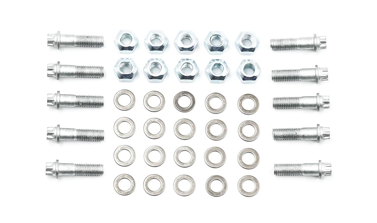 Fixed Hat Non-Floating (1/4 UNF), Rotor Attachment Complete Hardware Kit