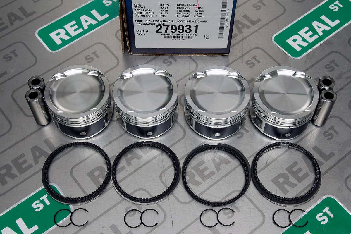 Поршни JE Pistons (20 мм, палец 20 мм, СЖ 9.1:1) — TT 08-09 MK2 8J