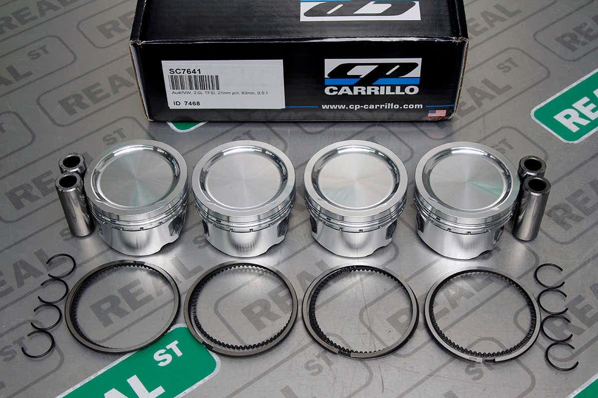 Поршни CP Pistons (21 мм, палец 21 мм, СЖ 9.5:1) — TT 08-09 MK2 8J