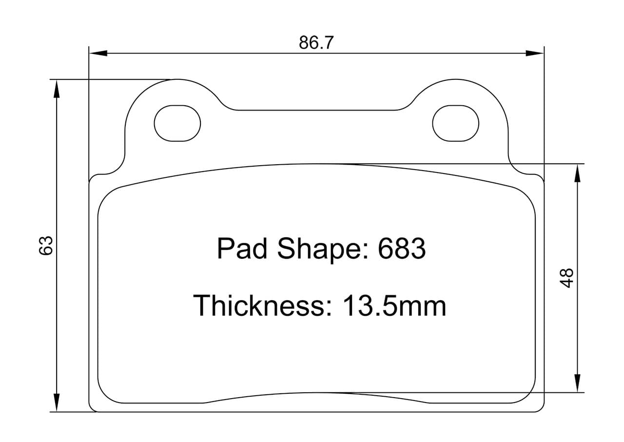 Paragon PBP683 Brake Pads