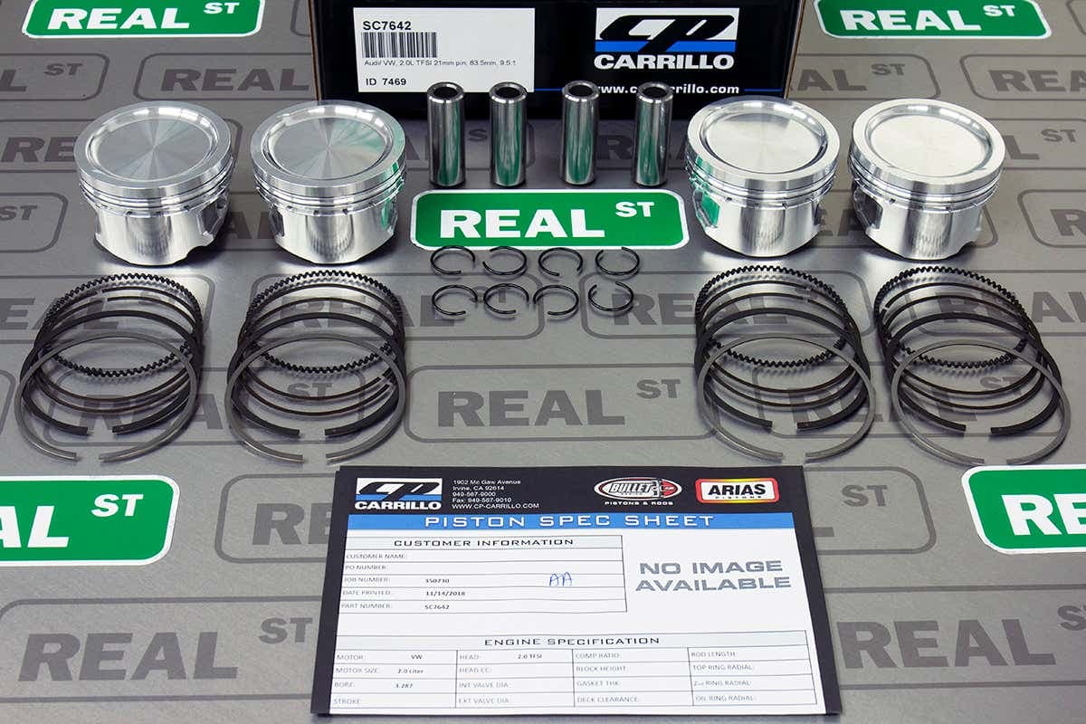 Поршни CP Pistons (21 мм, палец 21 мм, СЖ 9.5:1) — TT 08-09 MK2 8J