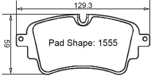 Paragon PBP1555 Brake Pads