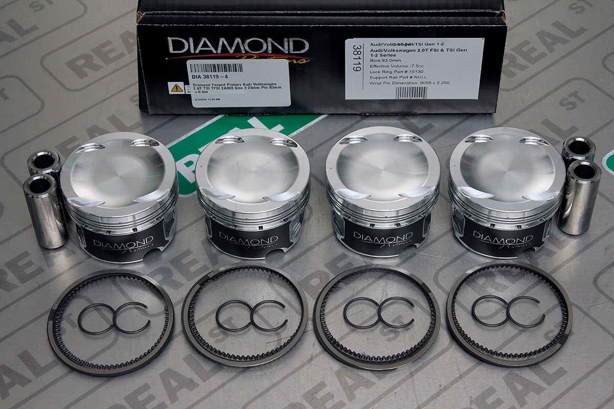 Поршни Diamond Racing Pistons (23 мм, палец 23 мм, СЖ 9.6:1) — A4 17+ B9