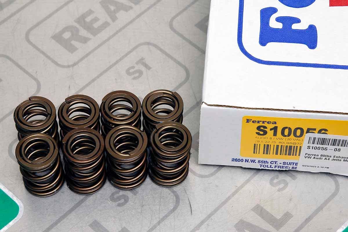 Клапанные пружины Ferrea 80 lb выпускные dual (8 шт) — VW/Audi 1.8T 20V