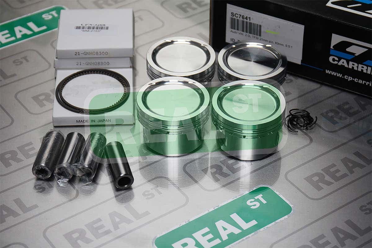 Поршни CP Pistons (21 мм, палец 21 мм, СЖ 9.5:1) — TT 08-09 MK2 8J