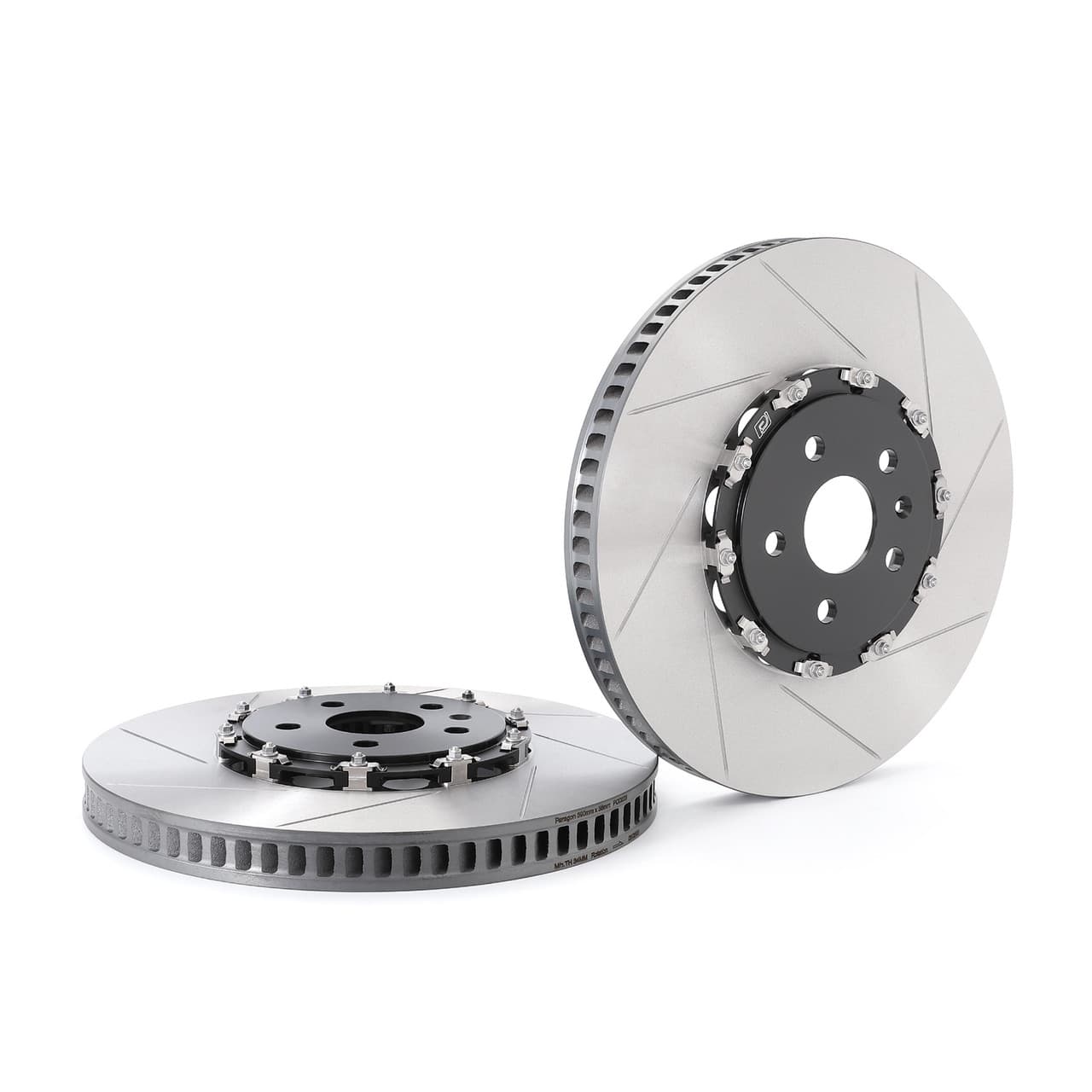 Paragon 2-piece Rotors Front Pair 390x36mm (15.35") - 6th Gen Chevrolet Camaro ZL1, 16-18 Cadillac CTS-V