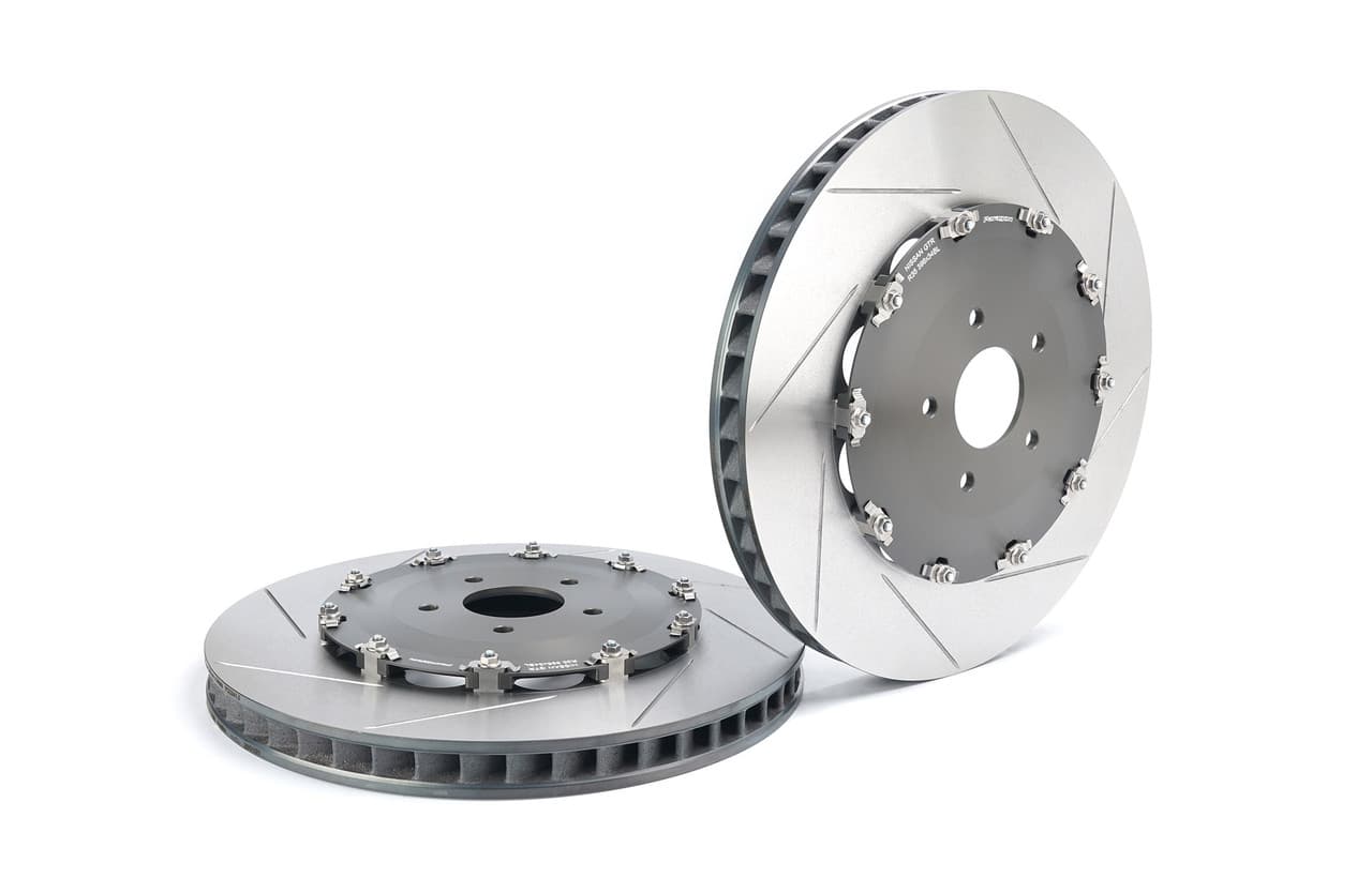 Paragon 2-piece Rotors Front Pair 396mm x 34mm (15.59" x 1.34") - Nissan GT-R R35 - Larger Rotor