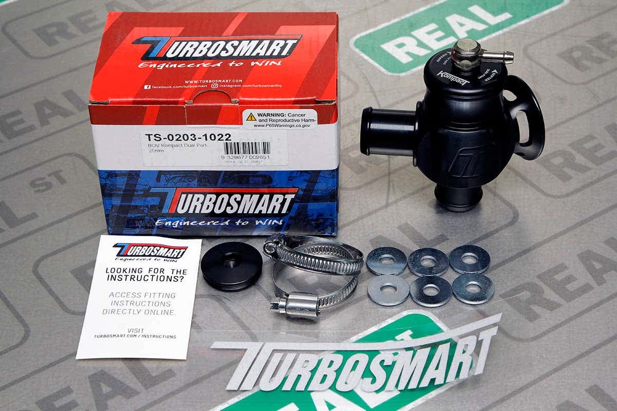Blow-off Turbosmart Kompact Dual Port 25 мм (чёрный) — VW/Audi 1.8T