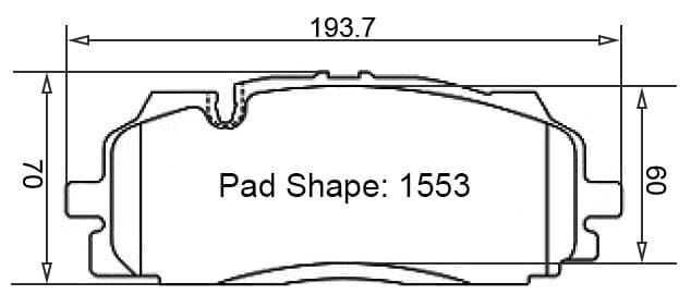Paragon PBP1553 Brake Pads
