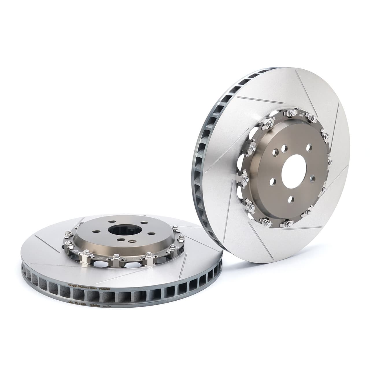 Paragon 2-piece Rotors Front Pair 390mm x 36mm (15.35" x 1.42") - Mercedes-Benz C63 S AMG (W205) / AMG GT/GT S (C190)