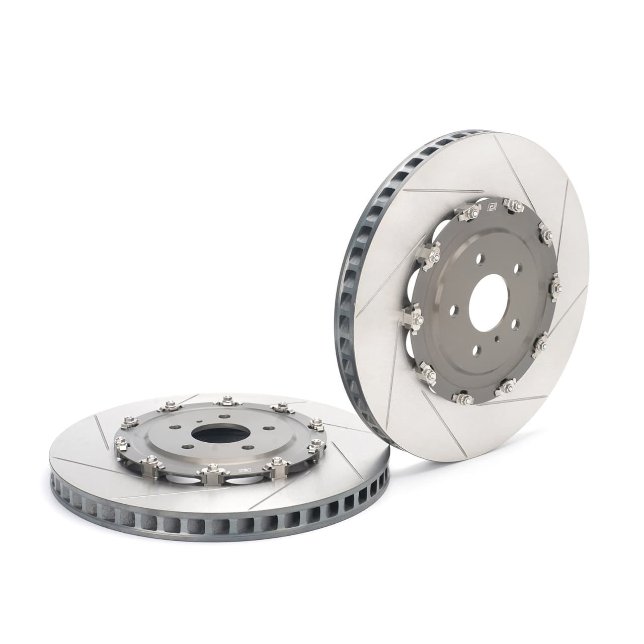 Paragon 2-piece Rotors Front Pair 390mm x 32.8mm (15.35" x 1.29") - Nissan GT-R R35 (DBA / EBA) - Stock Size