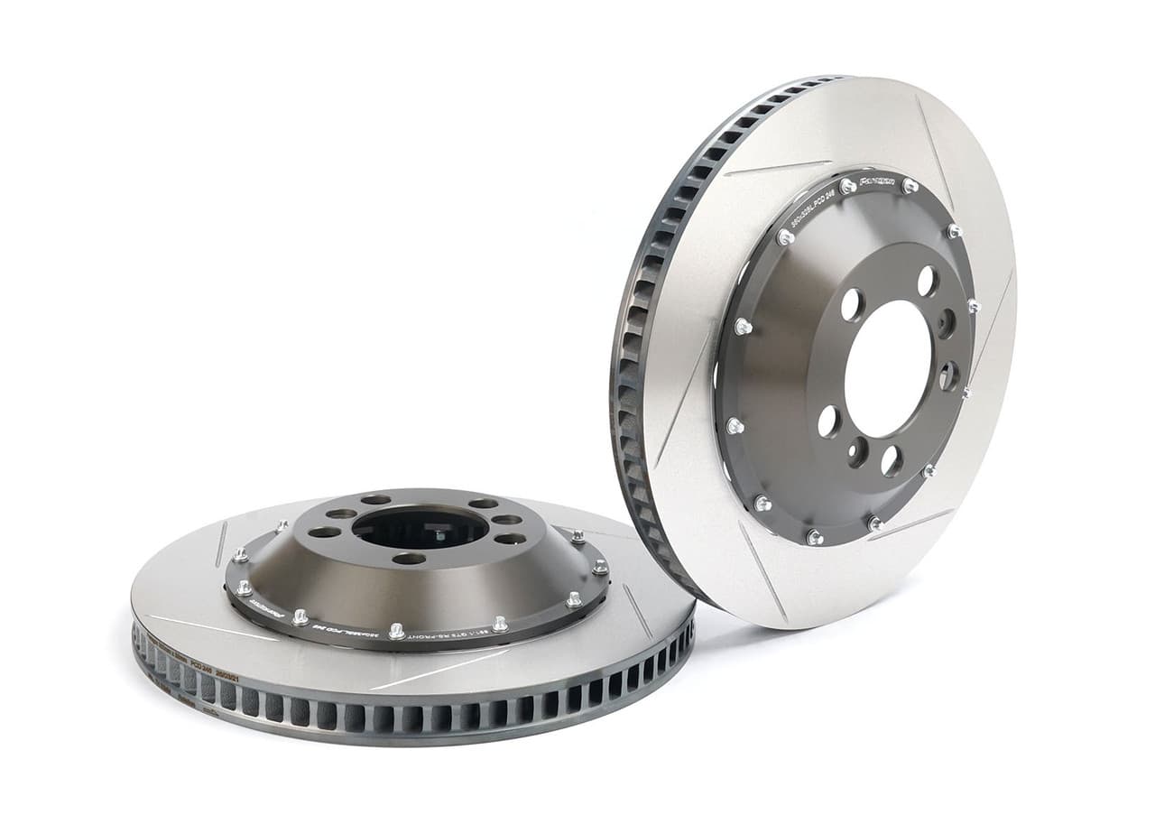 Paragon 2-piece Rotors Front Pair 380mm x 32mm (14.96" x 1.26") - Porsche 991 GT3 Cup