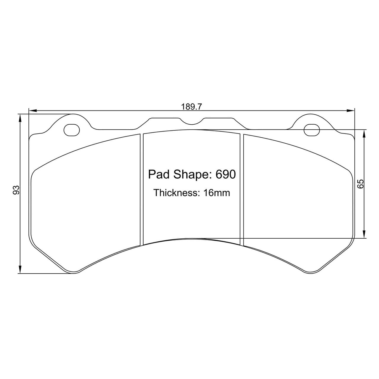 Paragon PBP690-16 Brake Pads