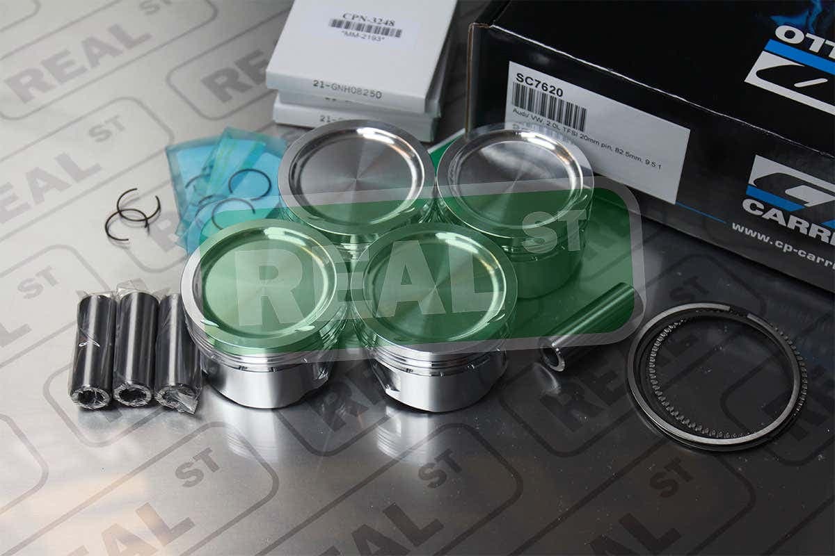 Поршни CP Pistons (20 мм, палец 20 мм, СЖ 9.5:1) — TT 08-09 MK2 8J