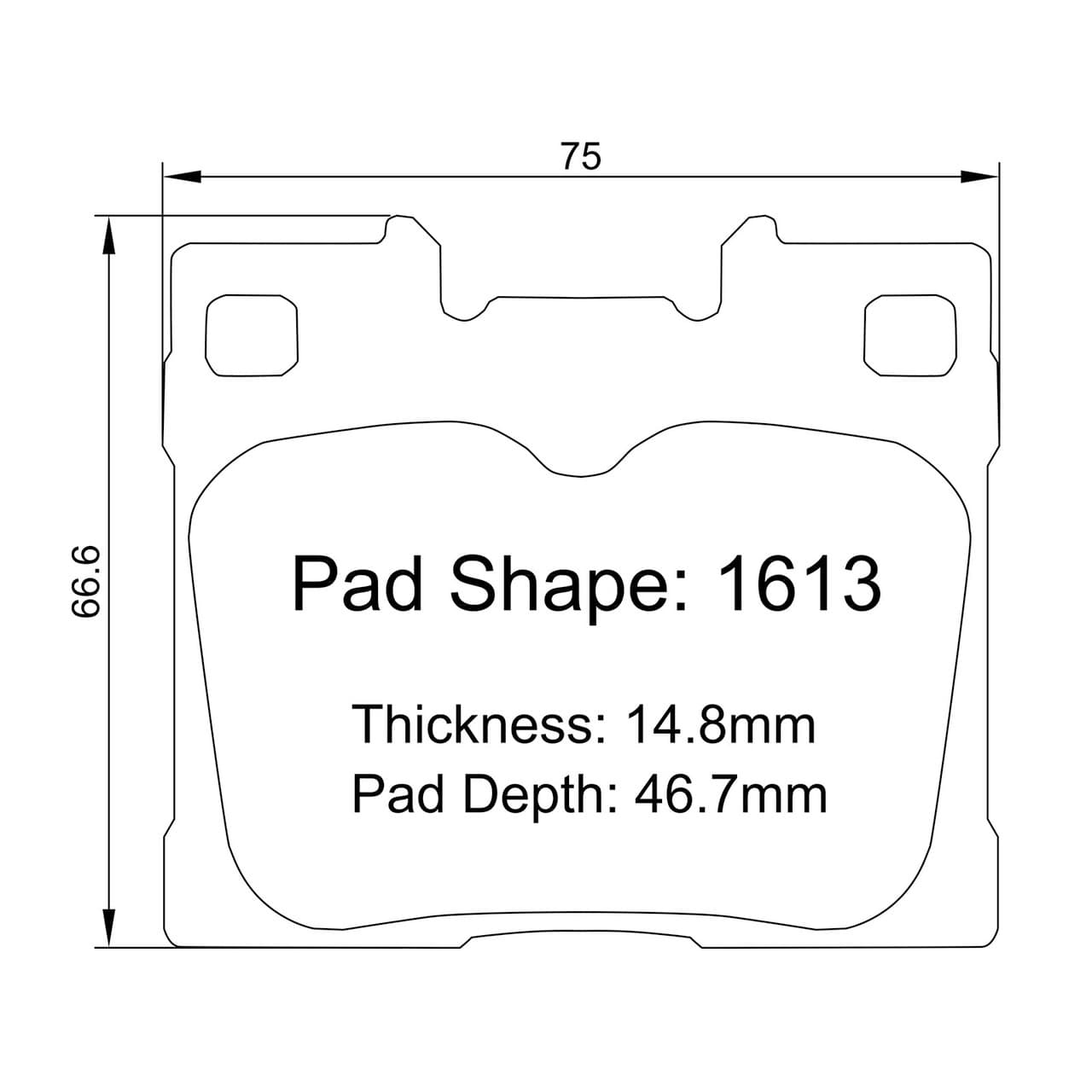 Paragon PBP1613 Brake Pads