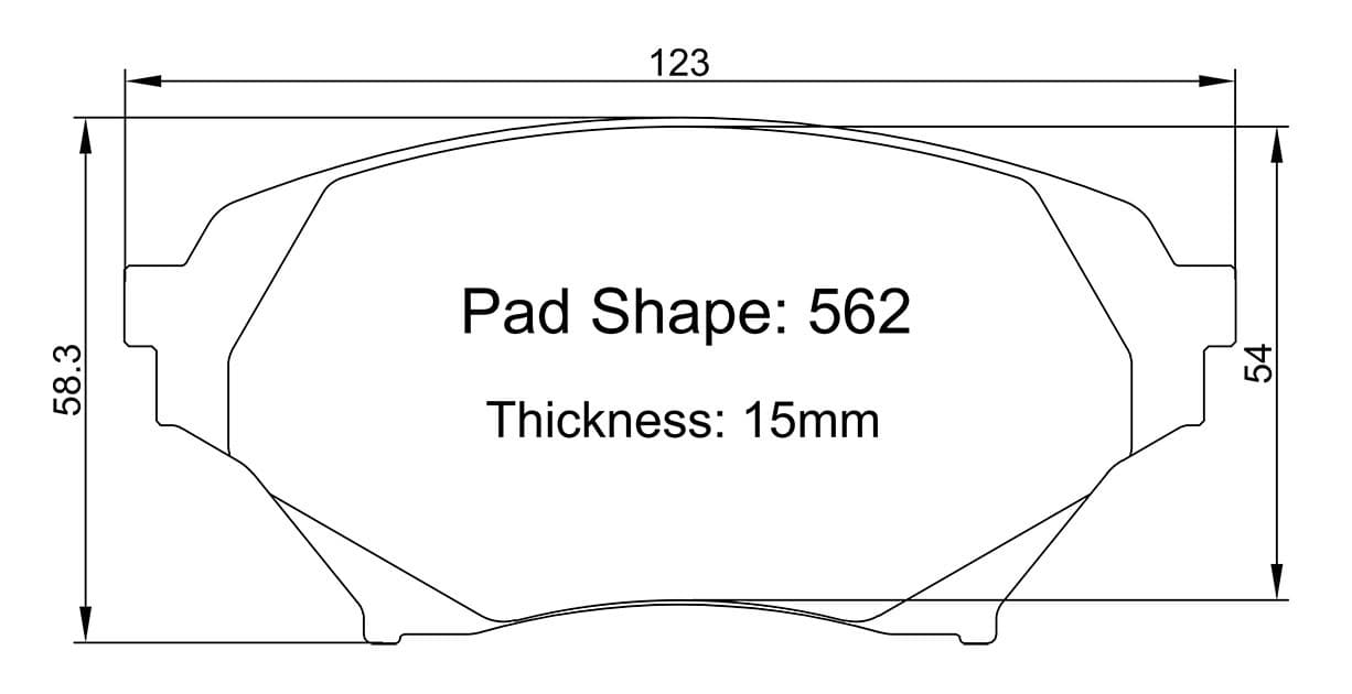 Paragon PBP562 Brake Pads