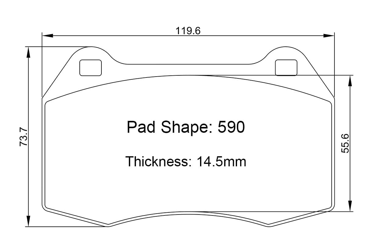 Paragon PBP590 Brake Pads