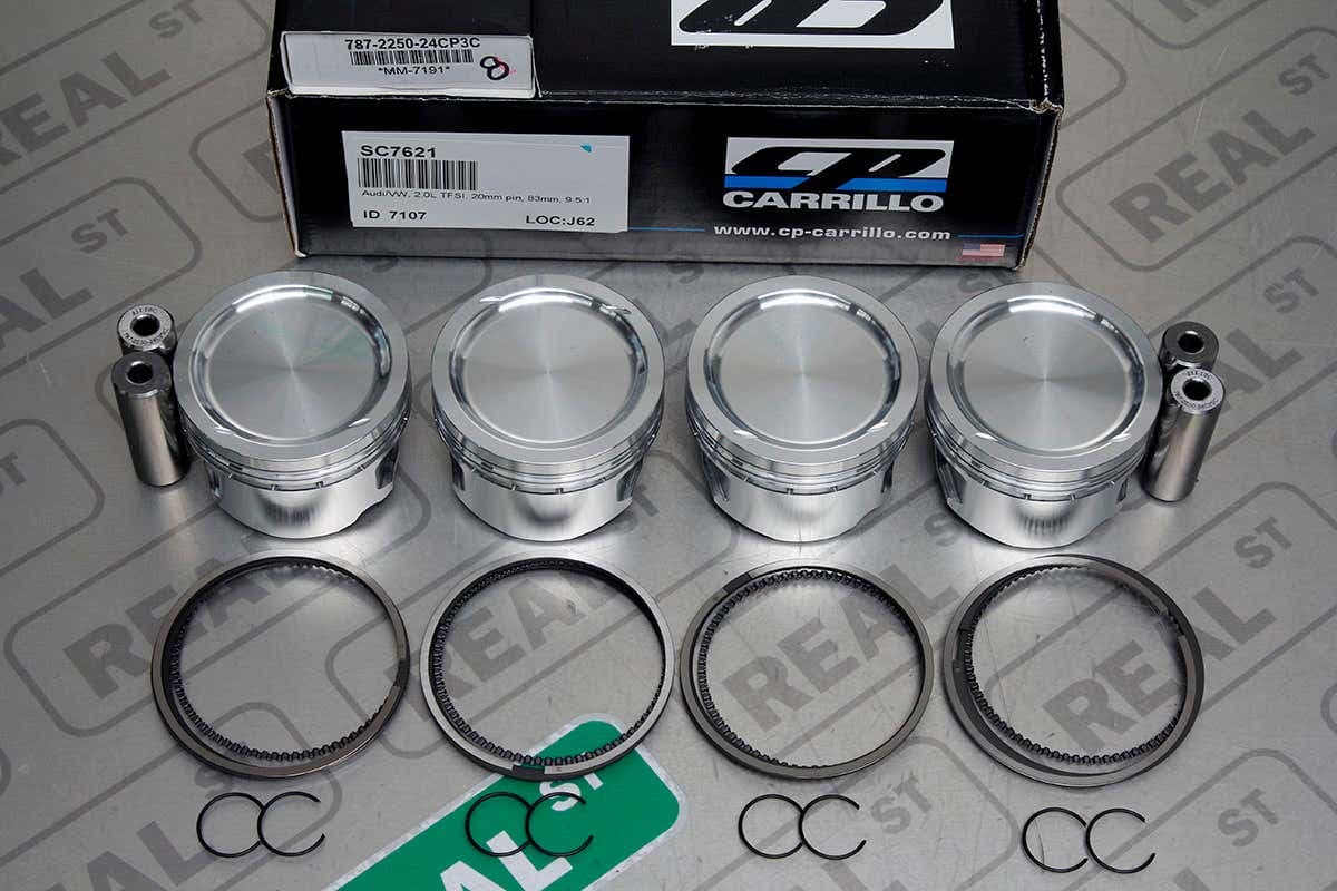 Поршни CP Pistons (20 мм, палец 20 мм, СЖ 9.5:1) — TT 08-09 MK2 8J