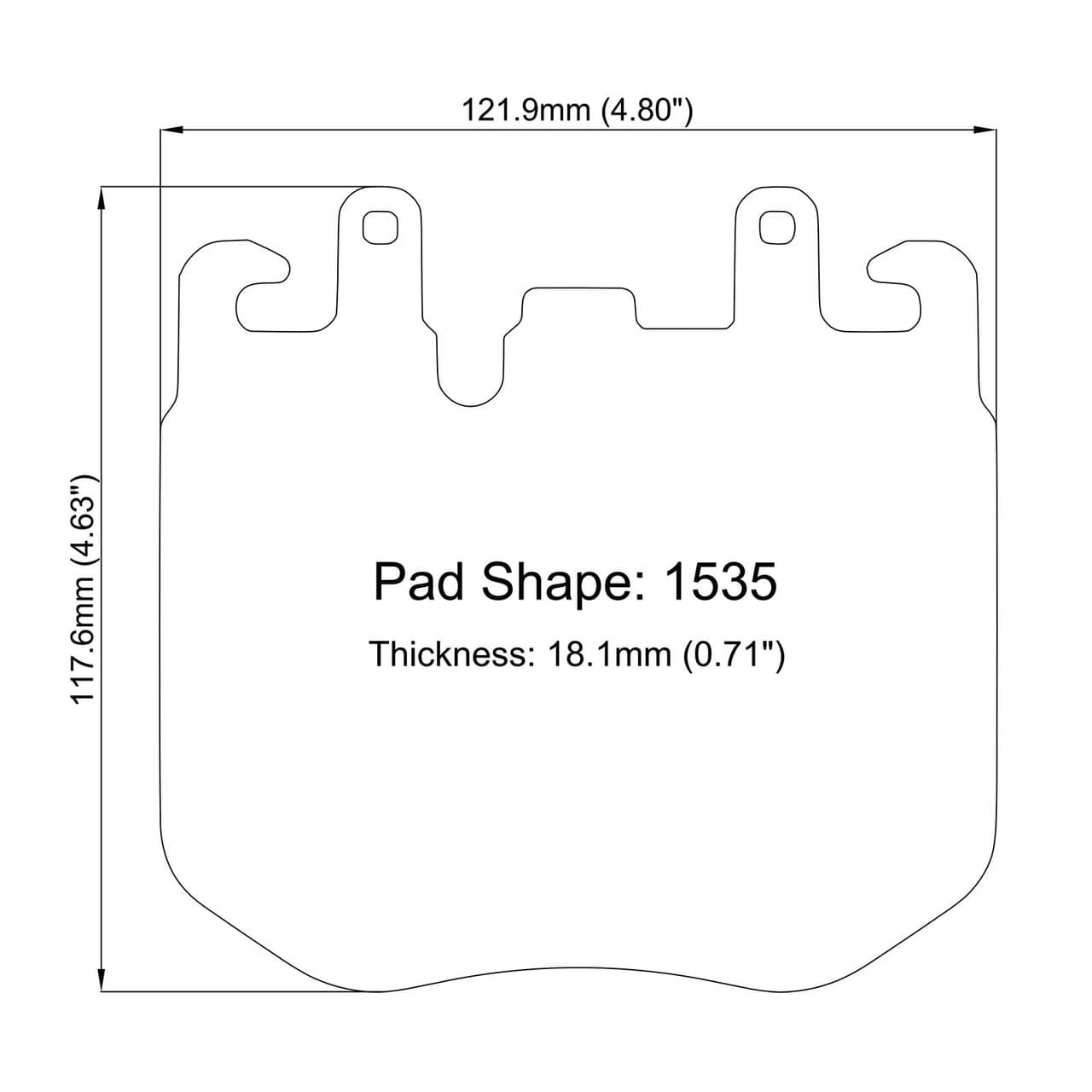 Paragon PBP1535 Brake Pads