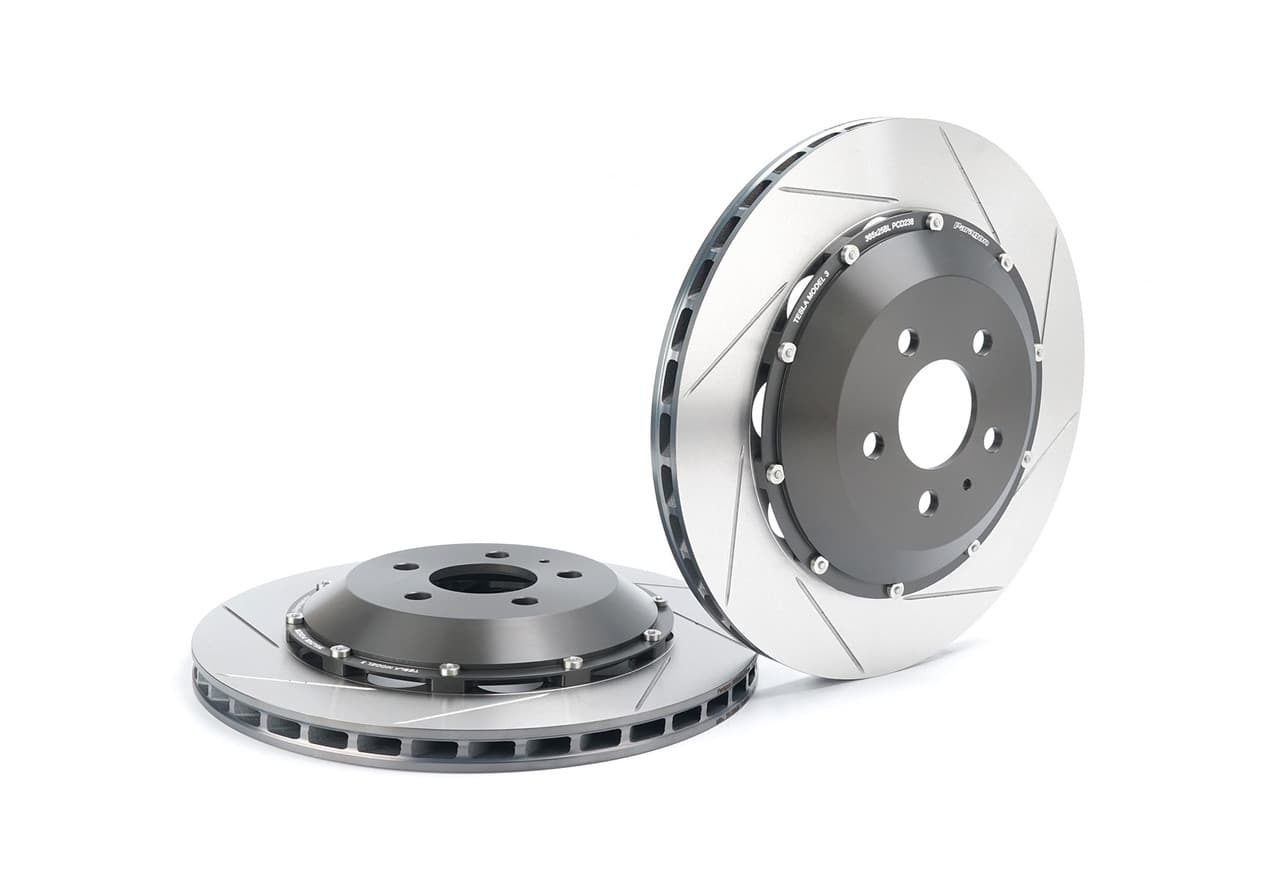 Paragon 2-piece Rotors Front Pair 365mm x 25mm (14.37" x 0.98") - Tesla Model 3 RWD/AWD (Non-Performance) - Larger Rotor