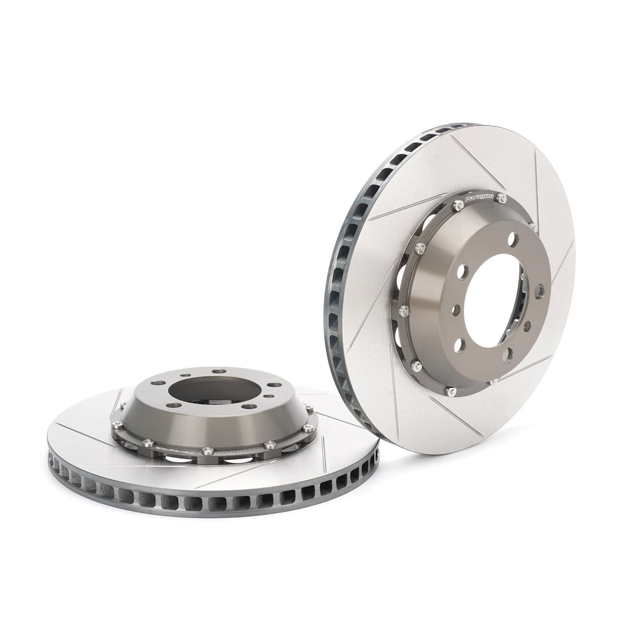 Paragon 2-piece Rotors Front Pair 350x28mm (13.78x1.10") - Porsche Boxster/Cayman 981 S/GTS, 718 Base/T, 997.2/991.1 Carrera Base/C4