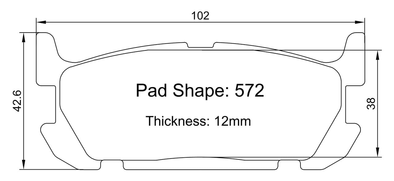Paragon PBP572 Brake Pads