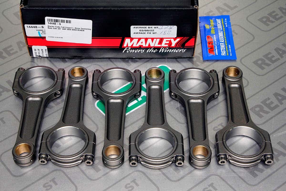 Шатуны Manley I-Beam (5.709" / 145 мм, ARP) — 135i 08-10 E82