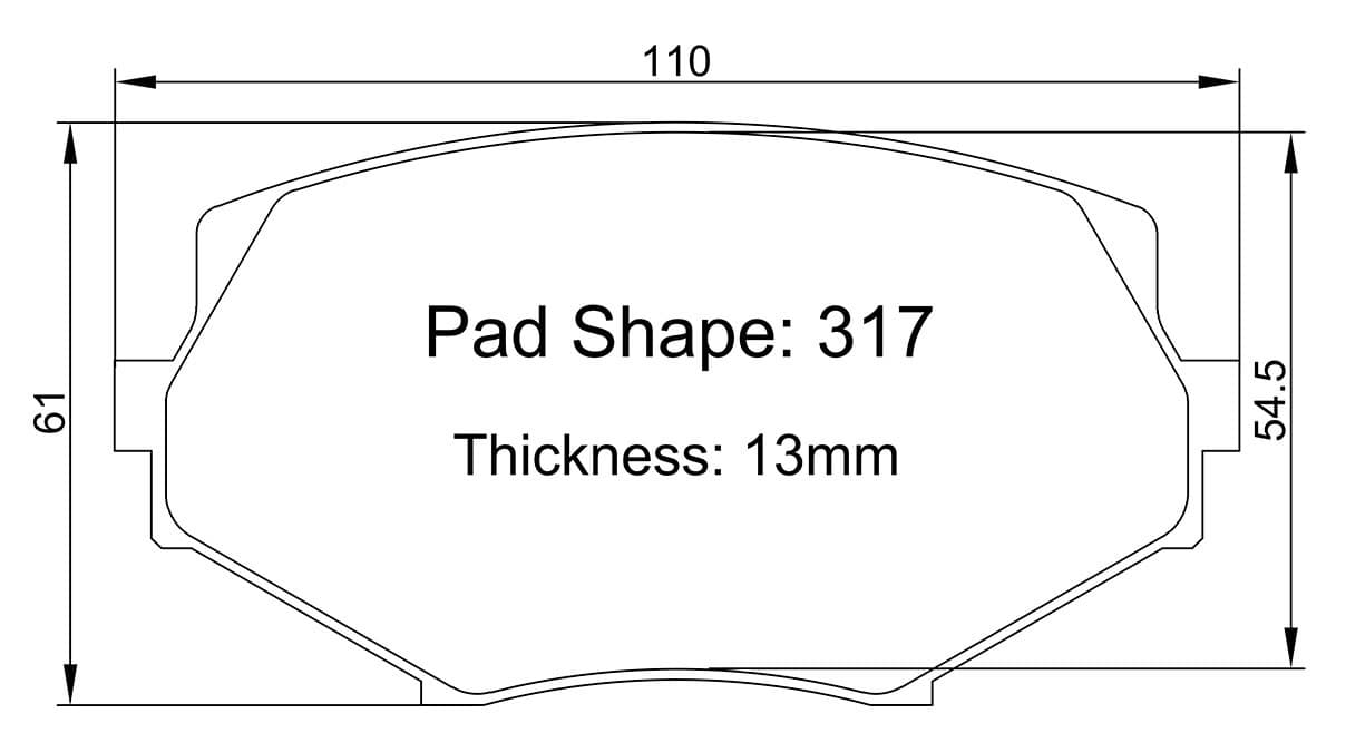 Paragon PBP317 Brake Pads