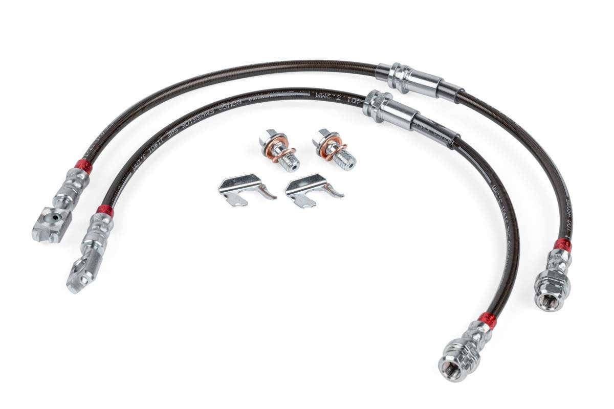 Армированные тормозные шланги передние APR — Audi A3 / VW GTI MK5/MK6 / Jetta GLI