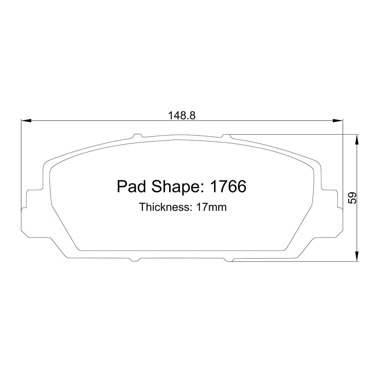 Paragon PBP1766 Brake Pads