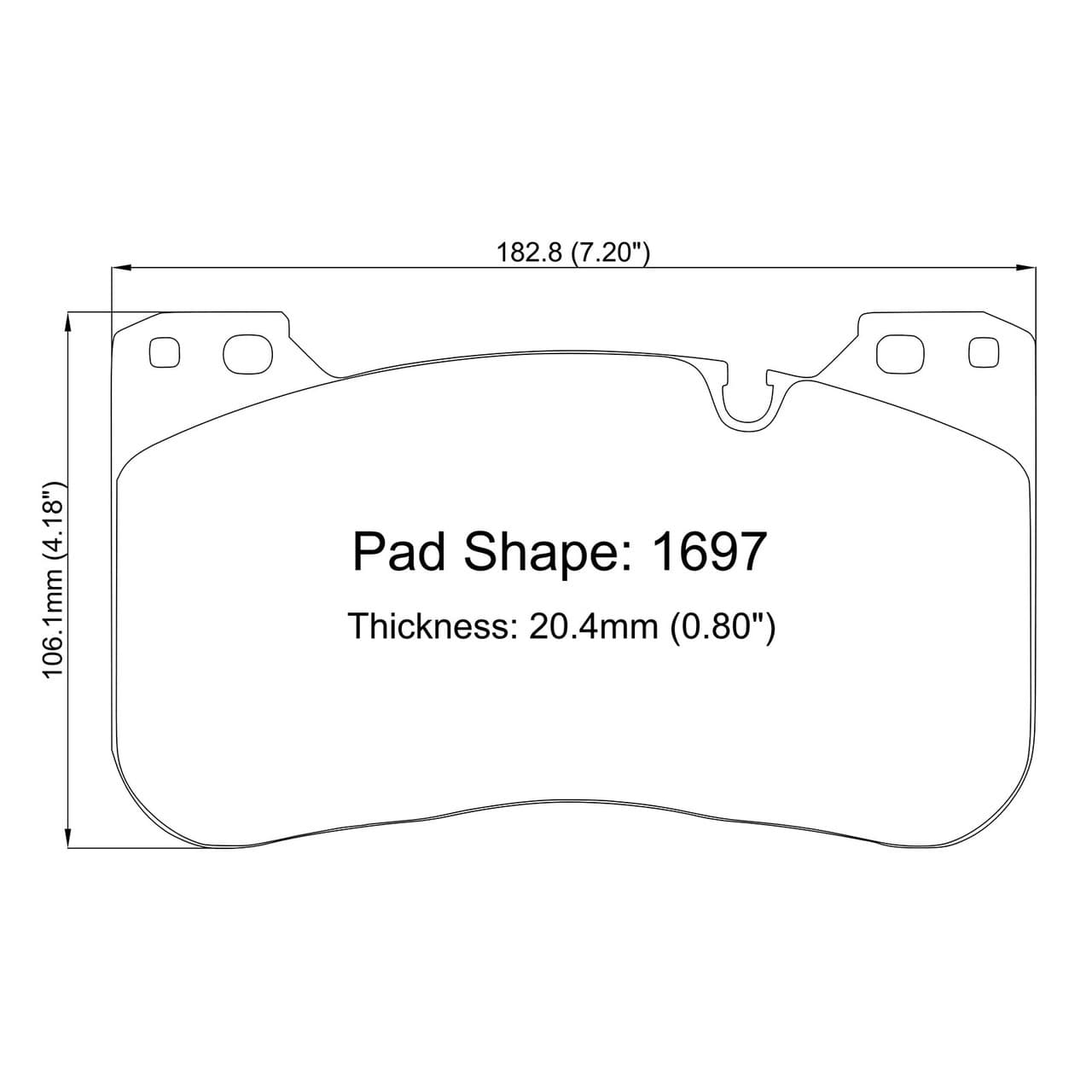 Paragon PBP1697 Brake Pads