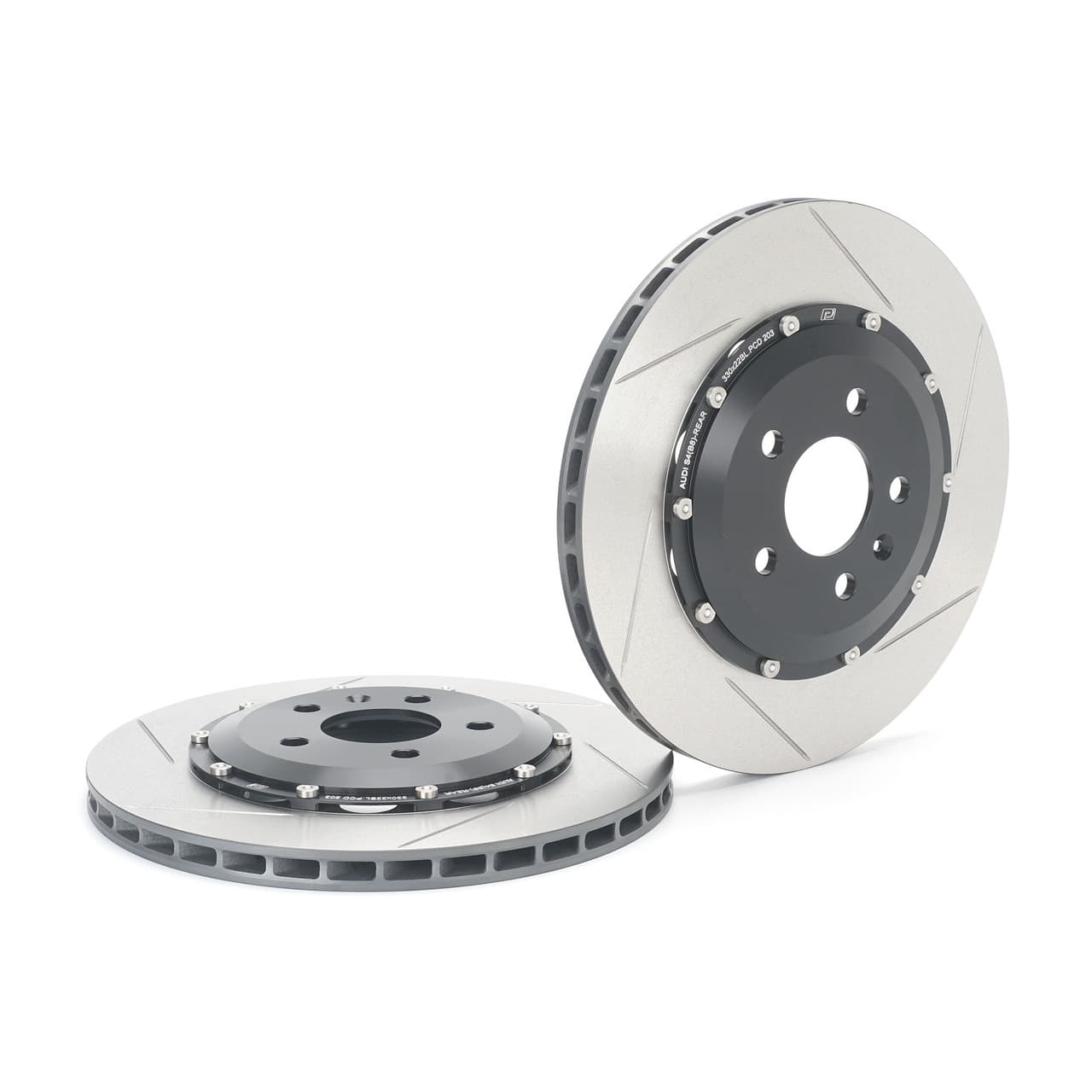Paragon 2-piece Rotors Rear Pair 330mm x 22mm (12.99" x 0.87") - Audi B8/B8.5 S4/S5/Q5/SQ5