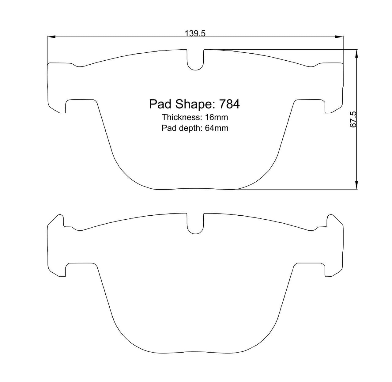 Paragon PBP784 Brake Pads
