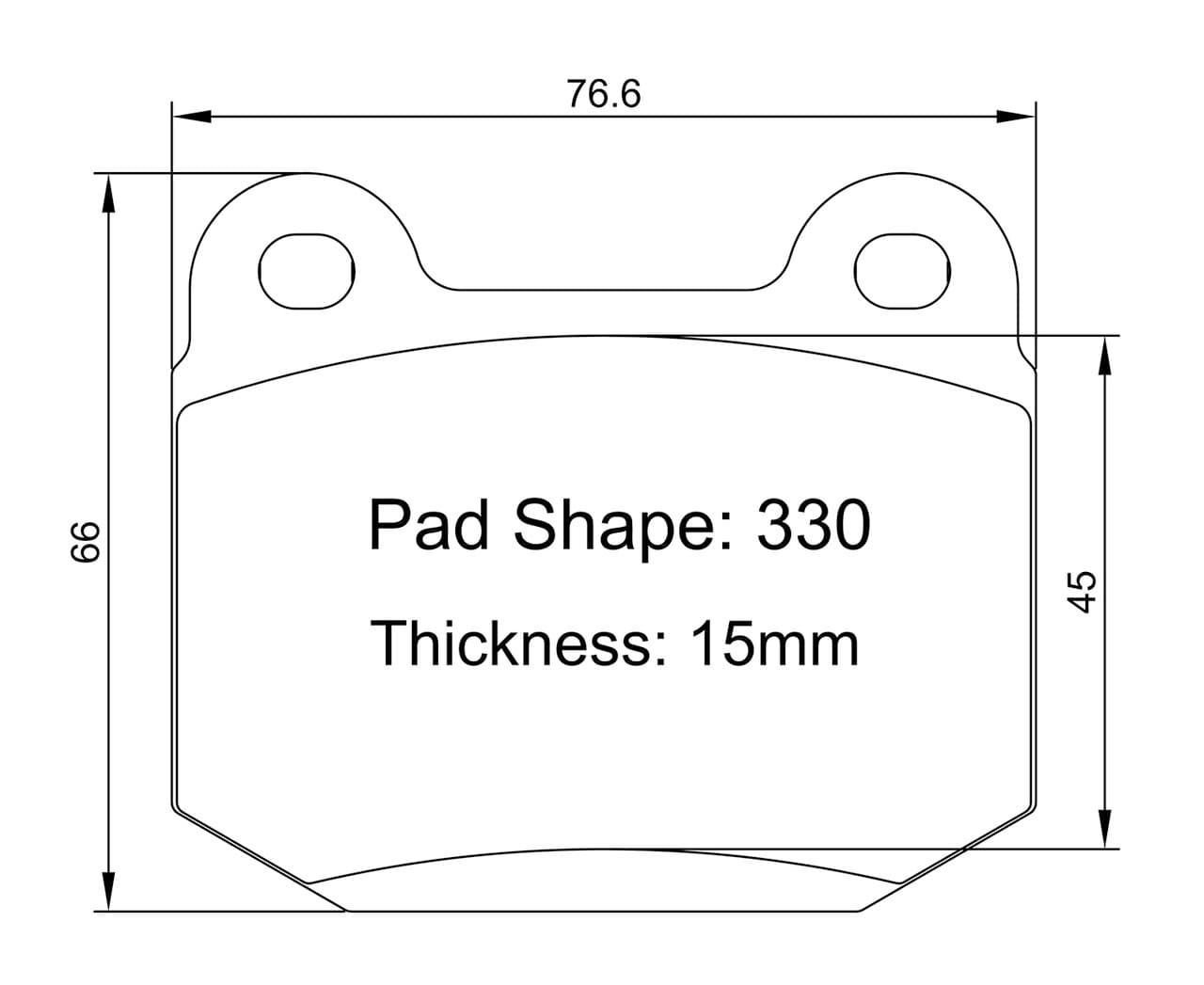 Paragon PBP330 Brake Pads