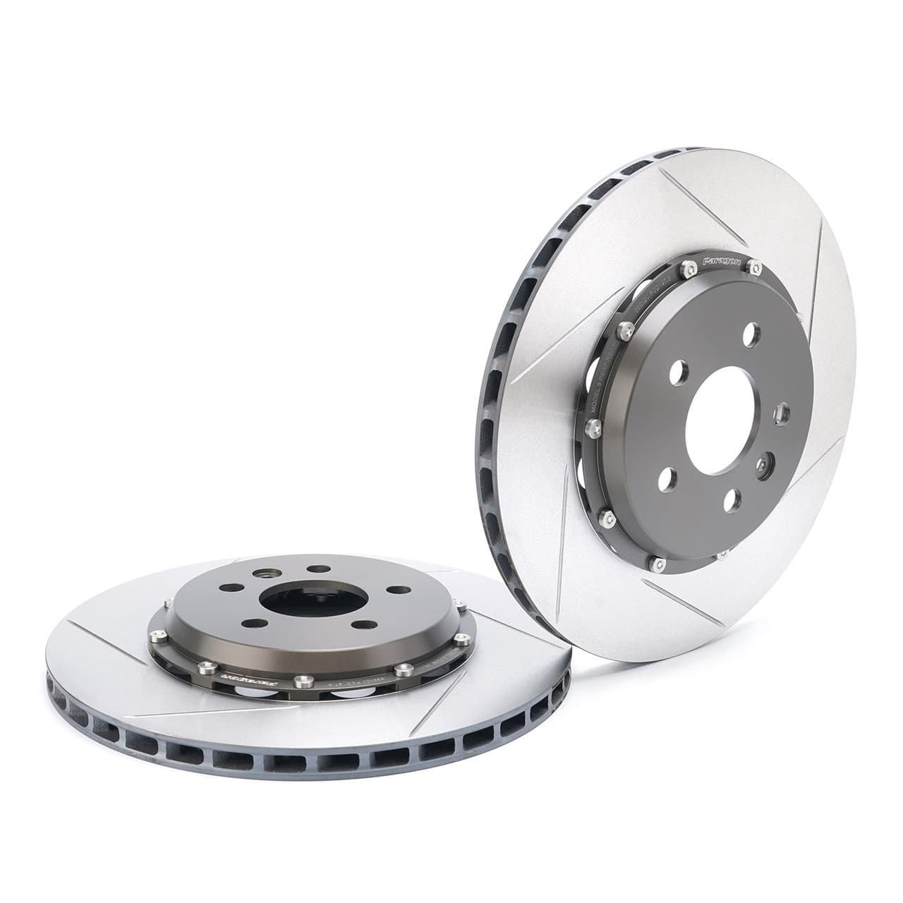 Paragon 2-piece Rotors Rear Pair 335mm x 20mm (13.19" x 0.79") - Tesla Model 3 AWD Performance